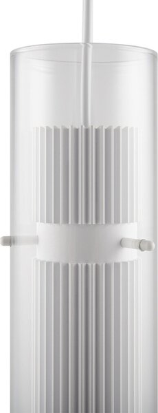Lampada a sospensione Maytoni Dynamics con tubo di vetro, attacco GU10, 50 W, dimmerabile, bianco/trasparente