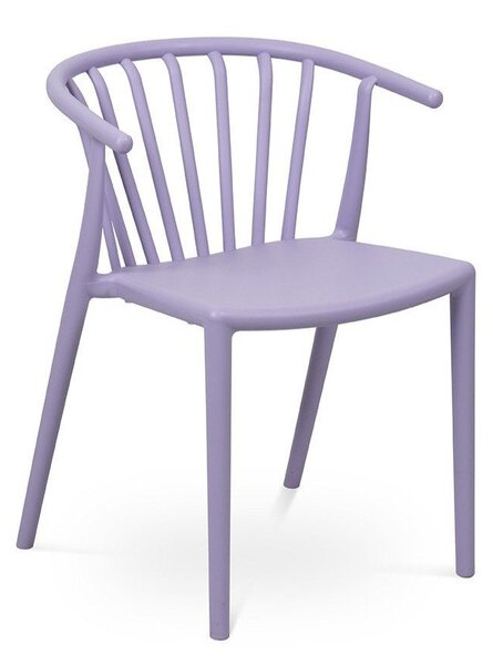 Sedia da esterno lavanda in plastica Capri – Bonami Essentials