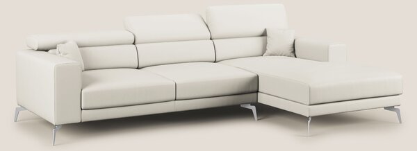 Blade Divano moderno angolare con poggiatesta reclinabili in Ecopelle
