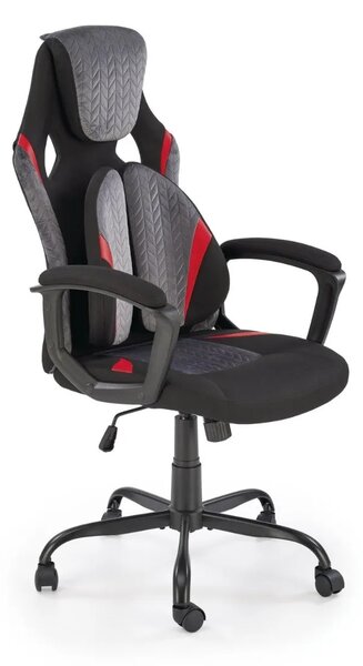 Sedia da ufficio JENSEN nero / frassino / arancione