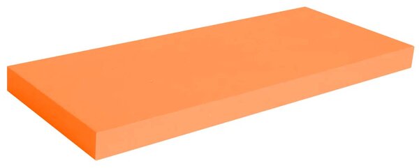 Mensola Parete Rettangolare Scaffale 60x25x4cm Libreria Legno MDF Arancione