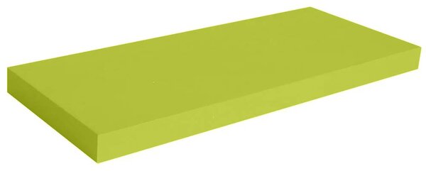 Mensola Parete Rettangolare Scaffale 60x25x4cm Libreria Legno MDF Verde