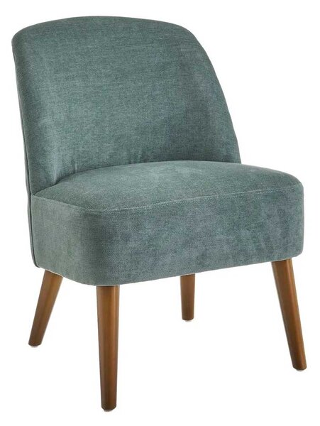 Poltrona Relax in Legno e Tessuto Colore Verde Acqua Mod. Petty 52x58x71H cm