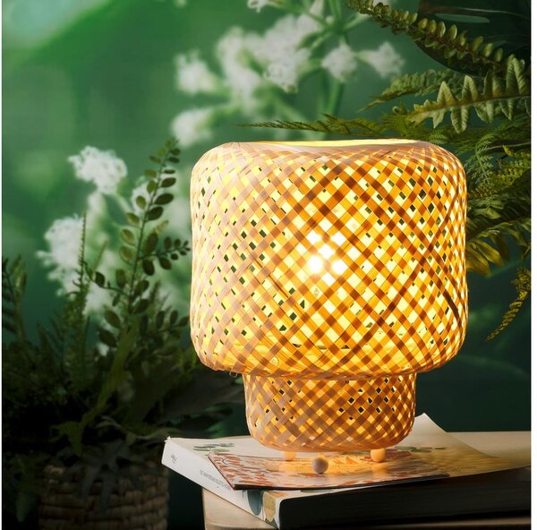 ONLI - Lampada da tavolo BAMBOO 1xE27/22W/230V bambù