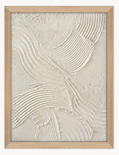 Quadro su tela incorniciato dipinto a mano Sand Shadows
