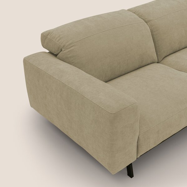 Sakura divano in piuma d'oca modulare componibile in morbido tessuto f