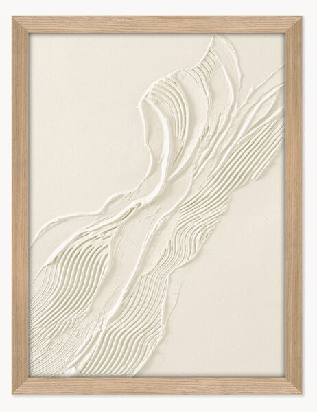 Quadro su tela dipinto a mano con cornice Beige Heritage