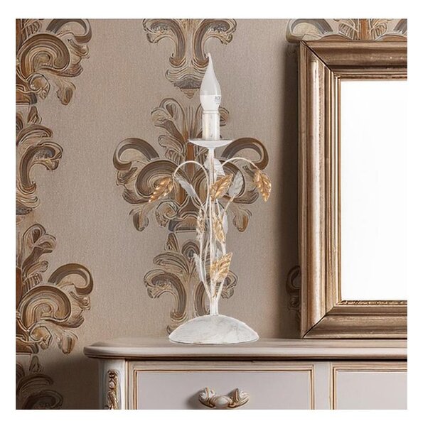 ONLI - Lampada da tavolo COLLANA 1xE14/6W/230V 40 cm bianco