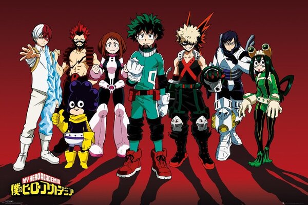 Posters, Stampe My Hero Academia - Line Up