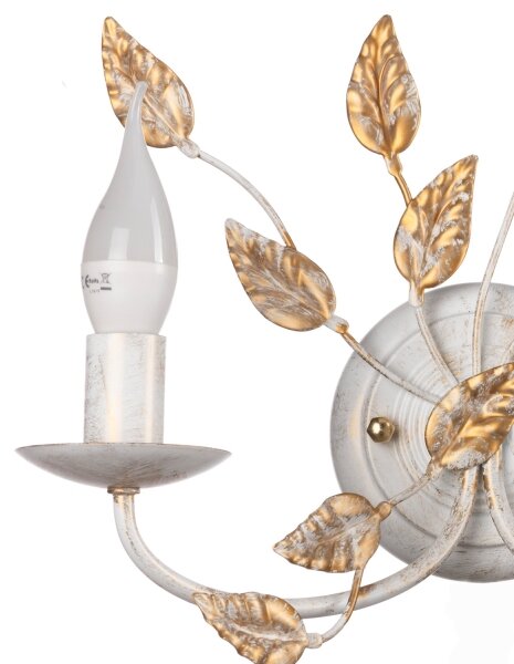 ONLI - Applique COLLANA 1xE14/6W/230V bianco/oro