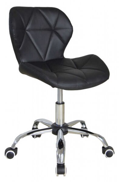 Sedia da ufficio dal design moderno - sedia direzionale - regolabile in altezza - nera