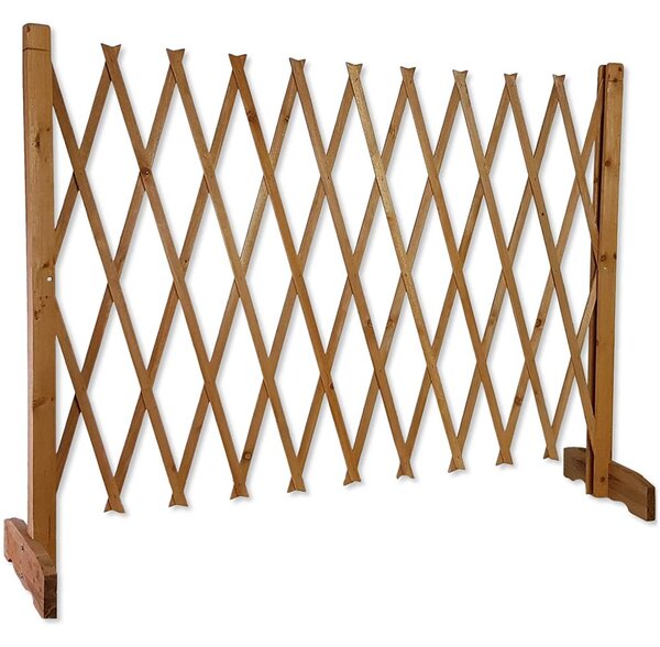 Recinzione Recinto Cani Legno Cancello Divisorio Regolabile 117cm Pieghevole