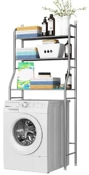 Scaffale Portaoggetti Sopra Lavatrice Mensola Wc Bagno Organizer Bagno 3 Ripiani