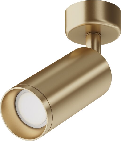 Plafoniera Maytoni Fokus, a 1 luce, ottone, alluminio, dimmerabile, GU10