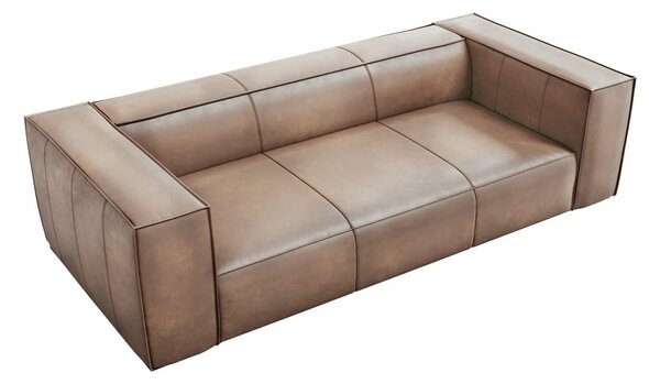 Divano in pelle marrone chiaro 227 cm Madame - Windsor & Co Sofas
