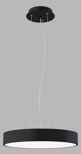 Apparecchio LED a sospensione MONO SLIM P-Z CRI90, Variante: MONO SLIM P-Z, Ø 400 mm, 30 W, 2100 lm, nero, 2CCT