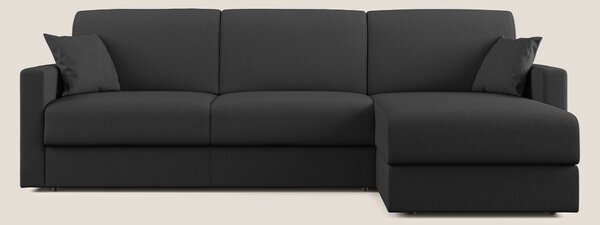 Chris Divano letto angolare 5 posti in tessuto impermeabile T13 antrac