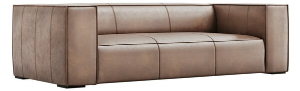 Divano in pelle marrone chiaro 227 cm Madame - Windsor & Co Sofas