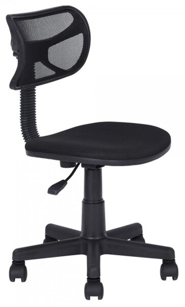 Sedia Girevole 5 Ruote Ufficio Cameretta Scrivania Schienale Ergonomico Nero