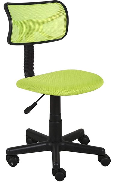 Sedia Girevole 5 Ruote Ufficio Cameretta Scrivania Schienale Ergonomico Verde