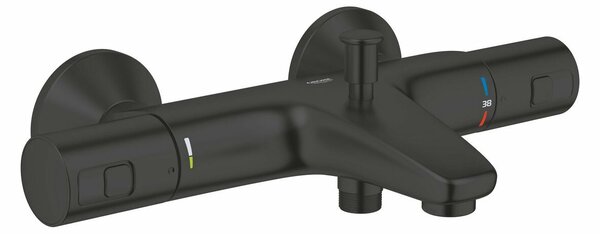 Miscelatore termostatico per vasca Grohe Quickfix Precision Start nero opaco