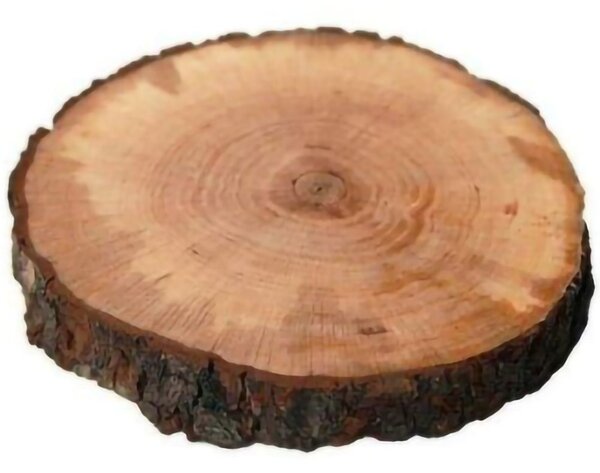 Tagliere Rotondo In Legno Corteccia Diametro 25-28 Tronco Vassoio Centrotavola