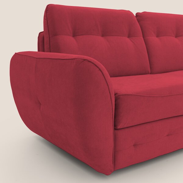 Zeus Divano letto scandinavo con schienale alto in tessuto impermeabil