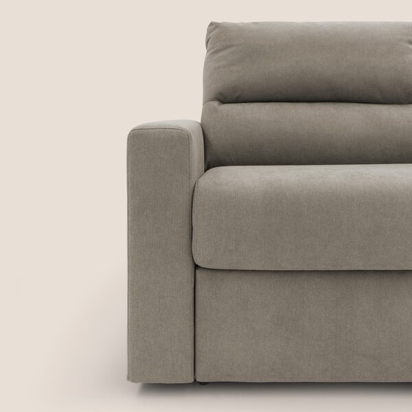 Paloma divano letto con materasso alto 18 cm con Aloe Vera in tessuto