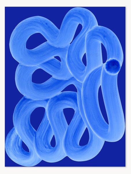 Poster Blue Brush