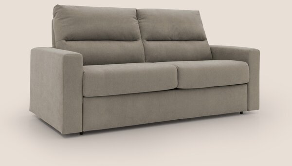 Paloma divano letto con materasso alto 18 cm con Aloe Vera in tessuto