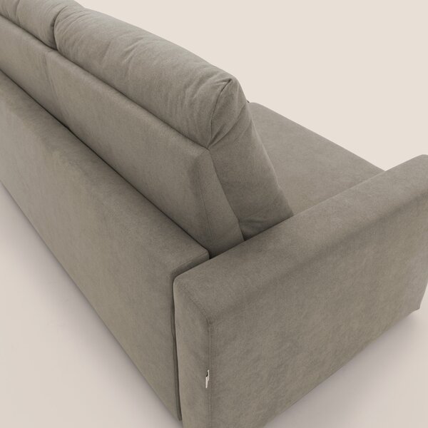 Paloma divano letto con materasso alto 18 cm con Aloe Vera in tessuto