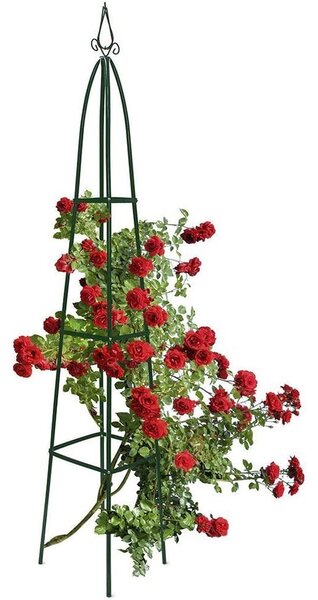 Supporto per Piante Rampicanti Obelisco Arco da Decorazione Giardino Torre H 2Mt