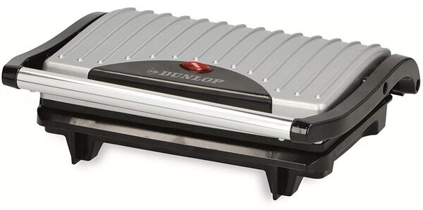 Bistecchiera Elettrica Piastra Griglia Grill Antiaderente 700W Toast Panini Dunlop