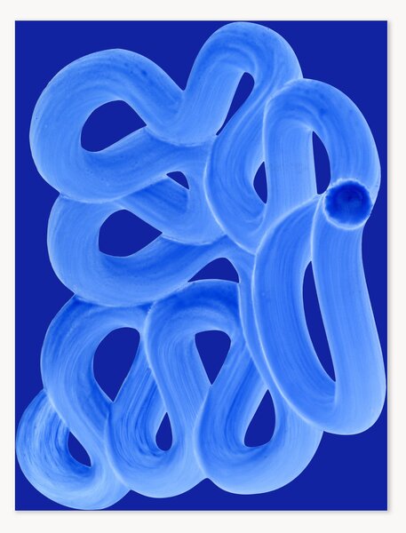 Poster Blue Brush