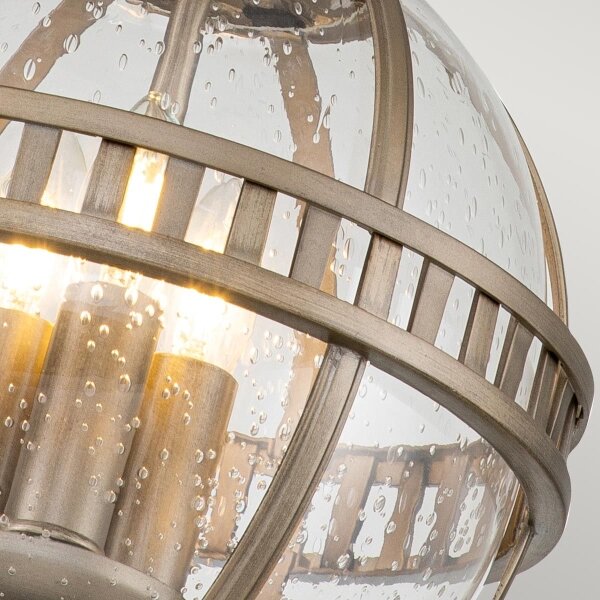 Kichler KL-HALLERON-8M-BU -Lampadario da esterno a catena HALLERON 3xE14/40W/230V IP44