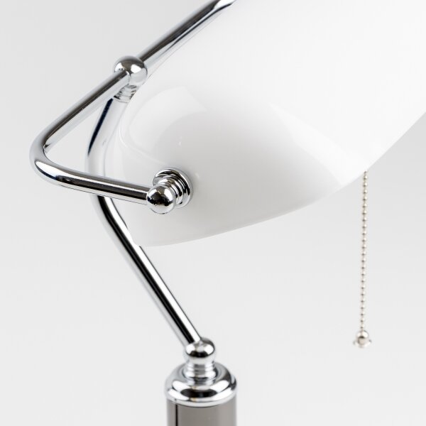 Brilagi - Lampada da scrivania BANK OFFICE 1xE27/60W/230V nero/argento/bianco