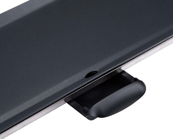 Piastra Grill Griglia Elettrica Antiaderente 86x21cm 5 Impostazioni di Calore Alpina