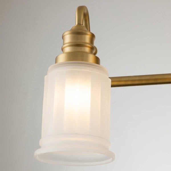 Quoizel QZ-SWELL4-BB-BATH-LED Applique da bagno SWELL 4xG9/3W/230V IP44, finitura dorata