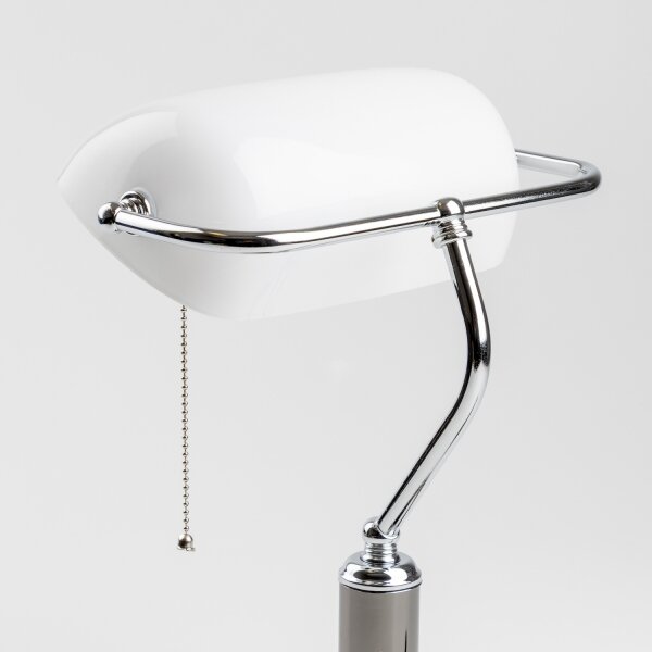 Brilagi - Lampada da scrivania BANK OFFICE 1xE27/60W/230V nero/argento/bianco