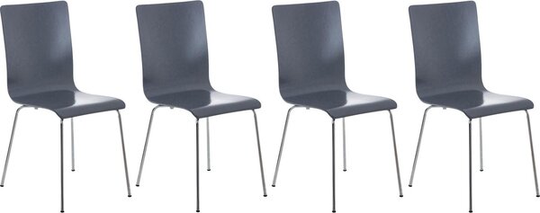 Set di 4 sedie per sala d'attesa PEPE