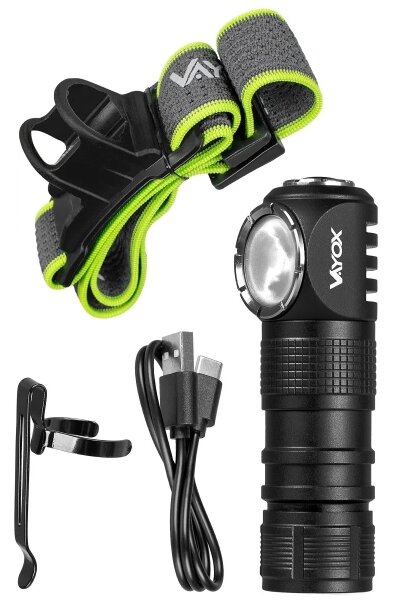 Lampada frontale ricaricabile dimmerabile a LED/10W/5V IP66 500 lm 800 mAh