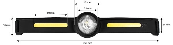 Lampada frontale ricaricabile a LED dimmerabile LED/5V IPX4 550 lm 600 mAh