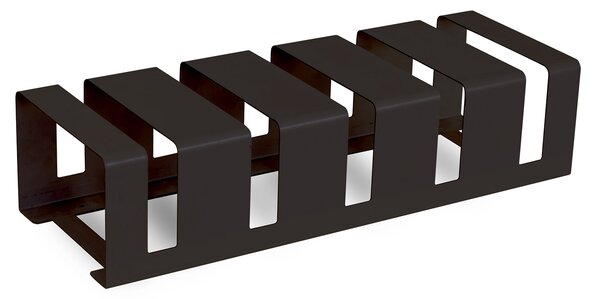 Rastrelliera Portabici 5 Posti 106x38x24 cm in Metallo Verniciato Nero Antracite