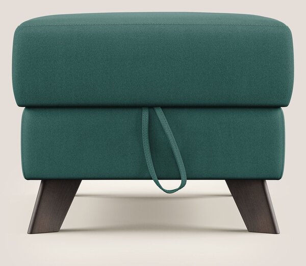 Moon Pouf contenitore e piedini alti in microfibra impermeabile T11 pe