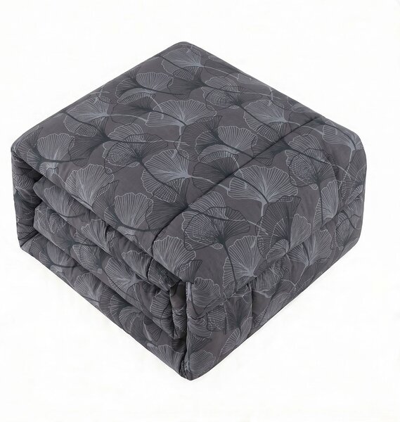 Trapunta Invernale Infinity Singolo 170x260 cm in Poliestere Ginko Grey