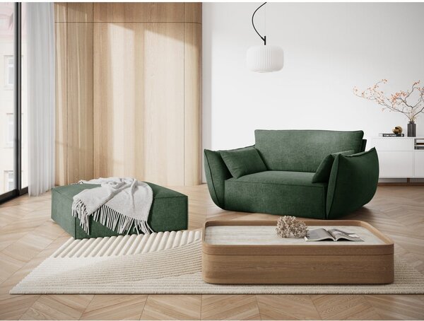 Pouf verde scuro Vanda - Mazzini Sofas