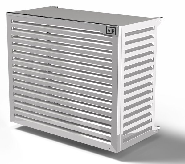 Copri Condizionatore 135x112x74 cm in Alluminio a Parete Big Blade XXL Bianco