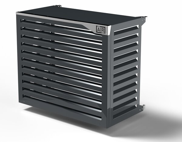 Copri Condizionatore 115x95x67 cm in Alluminio a Parete Big Blade XL Antracite