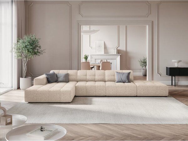 Divano angolare beige (angolo sinistro) Chicago - Cosmopolitan Design