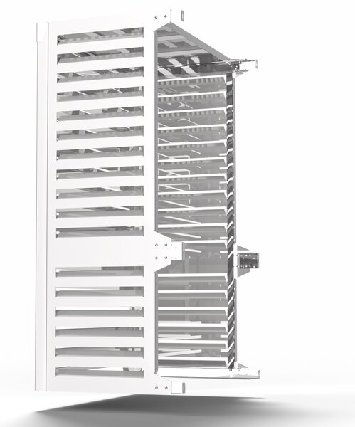 Copri Condizionatore 105x150x65 cm in Alluminio a Parete Big Blade VL Bianco